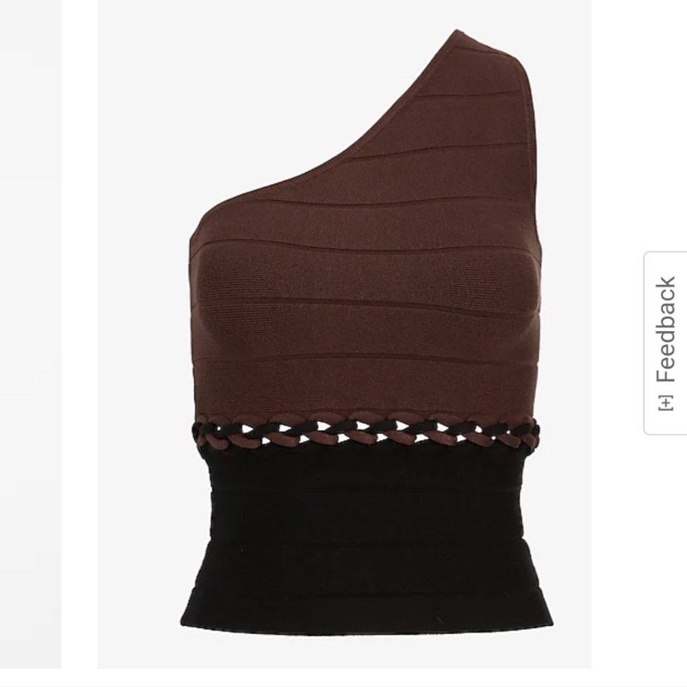 Express S braided sweater tank